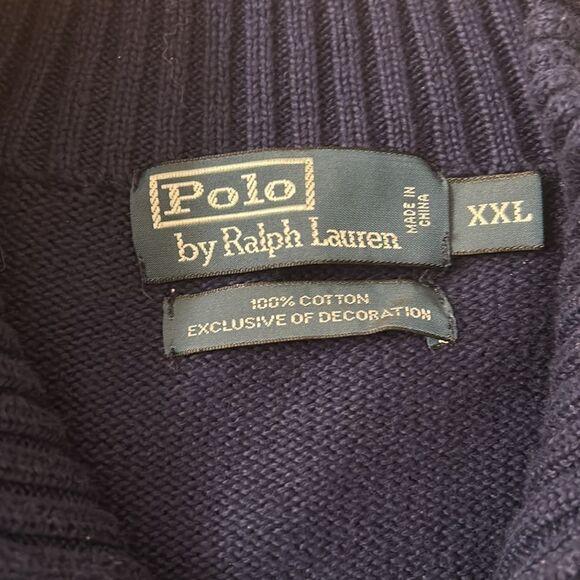 EUC Polo Ralph Lauren Men’s quarter zip Sweater(size XXL) - Picture 5 of 6